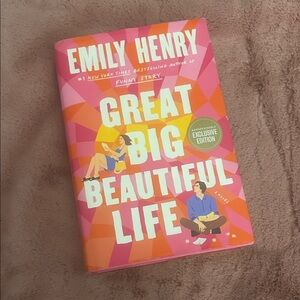 Emily Henry Great Big Beautiful Life Book - Pink and Orange
